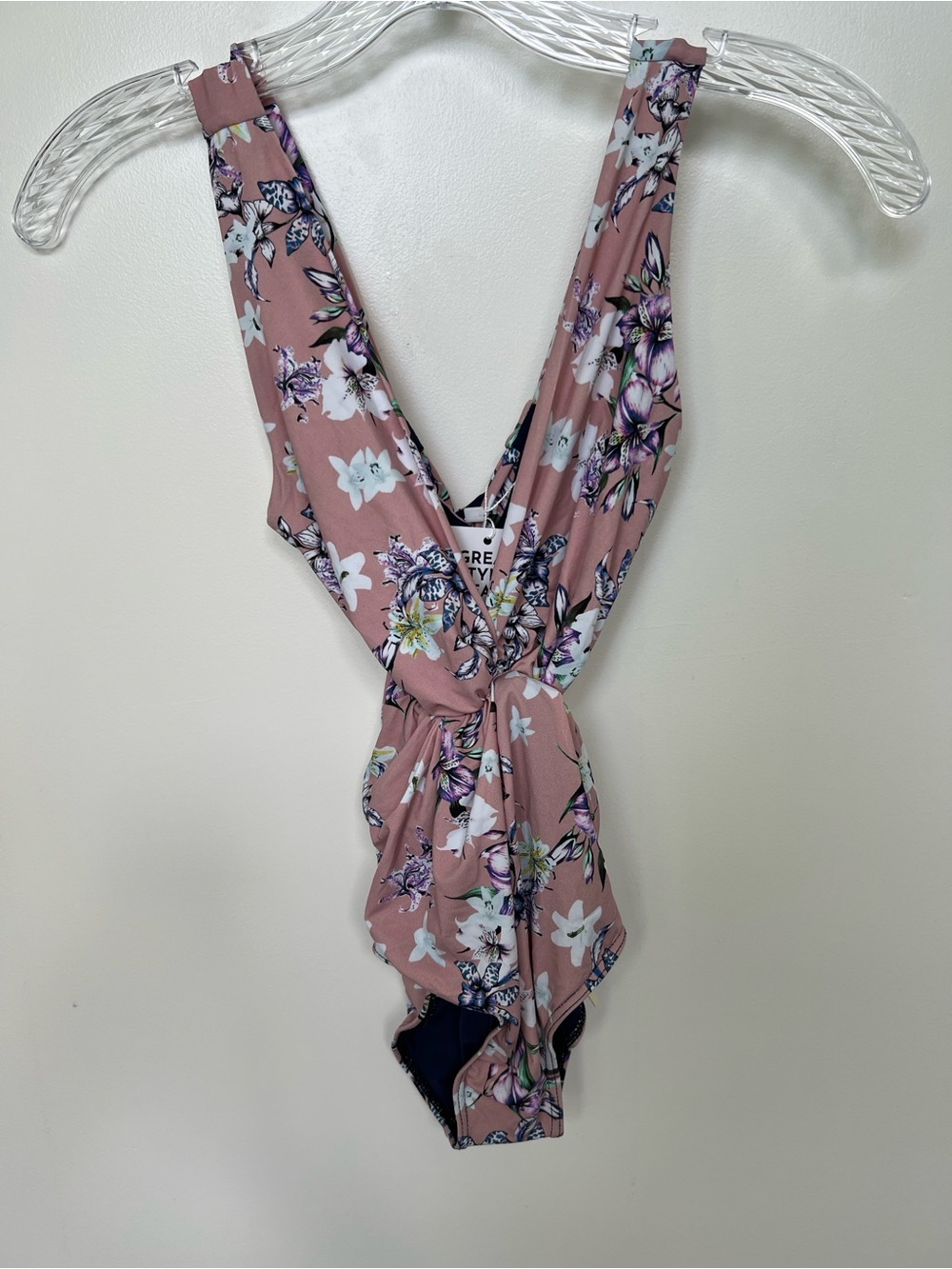 Guria beach ware Floral One-Piece Swimsuit - Mauve Pink